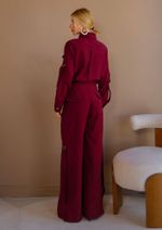 Calça Alfaiataria Anne Burgundy