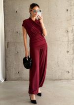 Calça Tule Lizandra Burgundy