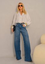 Camisa Cropped Nathi Off White 