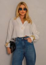 Camisa Cropped Nathi Off White 