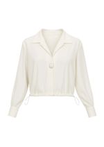 Camisa Cropped Nathi Off White 
