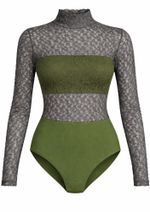 Body Renda Lizandra Cinza