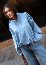 Jaqueta Suede Andrea Azul