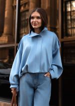 Jaqueta Suede Andrea Azul