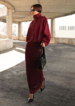 Jaqueta Suede Andrea Burgundy
