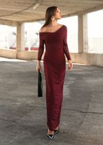 Vestido Tule Andressa Burgundy