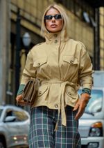 Parka Alfaiataria Thaís Kháki