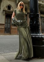 Vestido Tule Carolina Verde
