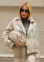 Trench Curto Xadrez Lena