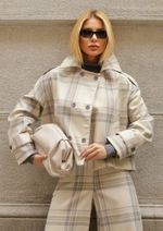 Trench Curto Xadrez Lena
