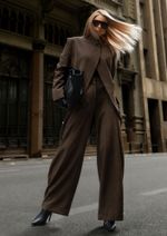Blazer Alfaiataria Adriana Marrom