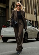 Calça Alfaiataria Adriana Marrom
