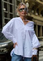 Camisa Tricoline Beatriz Off White