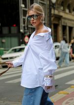 Camisa Tricoline Beatriz Off White