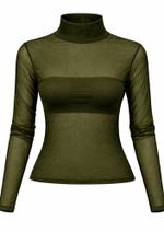  Blusa Tule Alessandra Verde
