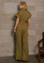 Calça Cargo Alfaiataria Jolie Verde