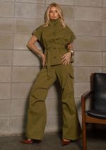 Calça Cargo Alfaiataria Jolie Verde