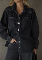 Camisa Jeans Black Leda