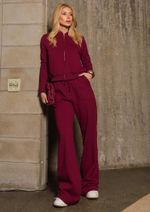 Jaqueta Moletom Carolina Burgundy