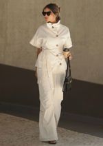 Calça Cargo Alfaiataria Jolie Off White