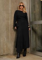 Vestido Assimétrico Luiza Preto