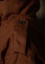 Parka 100% Linho Anelisa Marrom