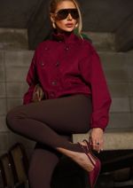Jaqueta Suede Estella Burgundy