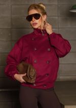 Jaqueta Suede Estella Burgundy