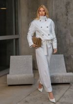 Calça Alfaiataria Bruna Off White