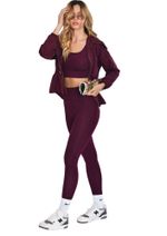 Legging Recortes Gisele Burgundy