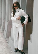 Calça Alfaiataria Bruna Off White