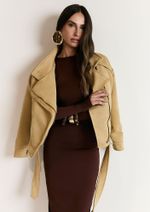Jaqueta Suede Camila Caramelo