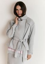 Jaqueta Suede Camila Cinza