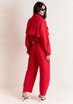 Calça Barrel Leda Vermelho