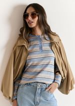Blusa Tricot Heloisa Azul