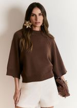 Blusa Tricot Andreia Marrom