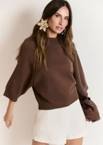 Blusa Tricot Andreia Marrom