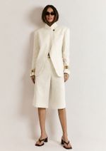 Bermuda 100% Linho Helena Off White