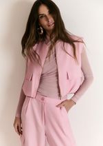 Colete Alfaiataria Pamela Rosa