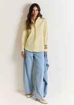 Camisa Tricoline Liliana Amarelo
