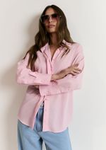 Camisa Tricoline Liliana Rosa