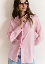 Camisa Tricoline Liliana Rosa