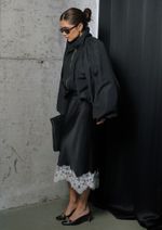 Saia Midi Paola  Preto