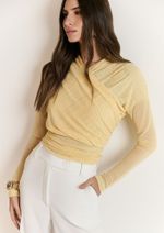 Blusa Tule Sofia Amarelo