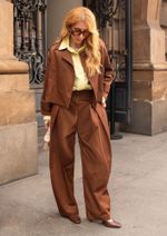 Calça Alfaiataria Alice Marrom