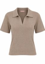 Blusa Polo Tricot Luisa Areia