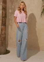 Calça Jeans Destroyed Teca