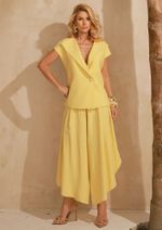 Calça Abertura Alessandra Amarelo