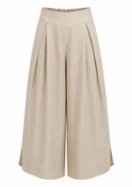 Calça Abertura Alessandra Areia