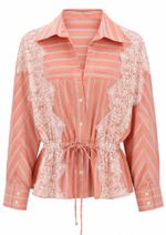 Camisa Renda Elisa Coral